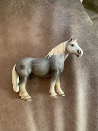 Schleich Percheron Gray Stallion Horse Figure 2006 Retired toy I