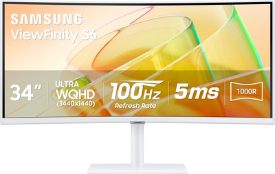 SEALED Samsung ViewFinity S6 34” Curved Ultrawide Monitor, View more