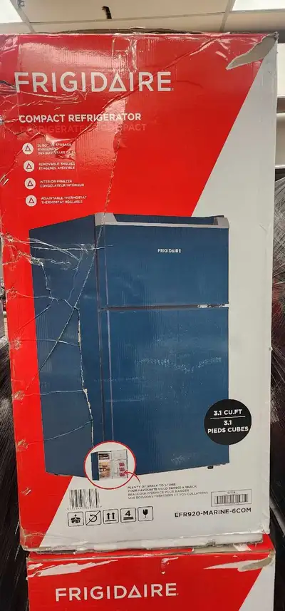 Frigidaire 2 Door Compact Fridge, Blue, 3.1 cu ft -Starting $160, View more