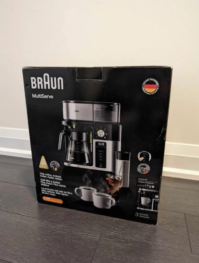 Brand New Braun SCA Certified Multiserve Coffee Maker w/ Glass, View more