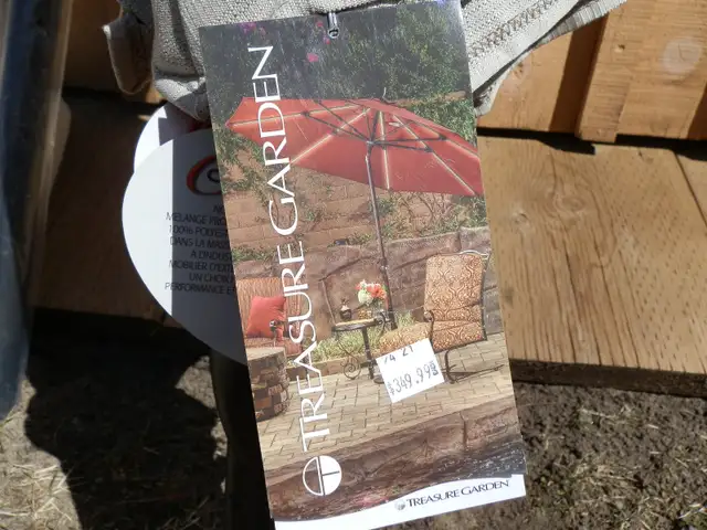 Brand New Treasure Garden O'Bravia Patio Umbrella in Patio & Garden Furniture in Barrie - Image 4