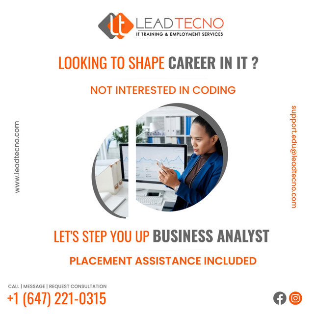 Domain/Application-Based Business Analyst Training & Placements in Classes & Lessons in Oshawa / Durham Region