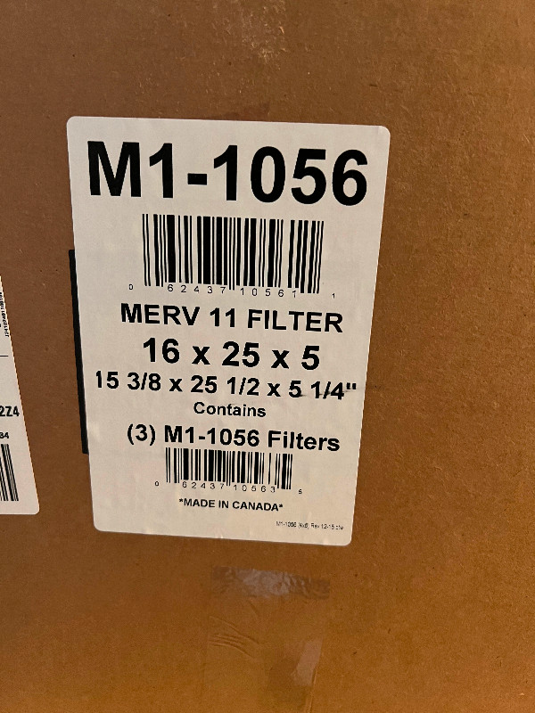 3 BRAND NEW 16x25x5 Merv11 Furnace Filter in Other in Hamilton