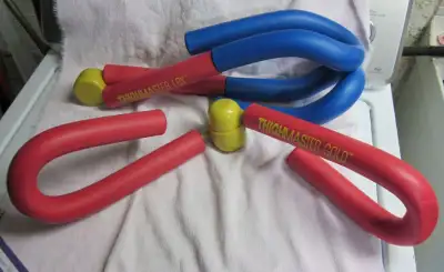 you know you always wanted one, now here's the thighmaster gold and thighmaster LBX with manual and...