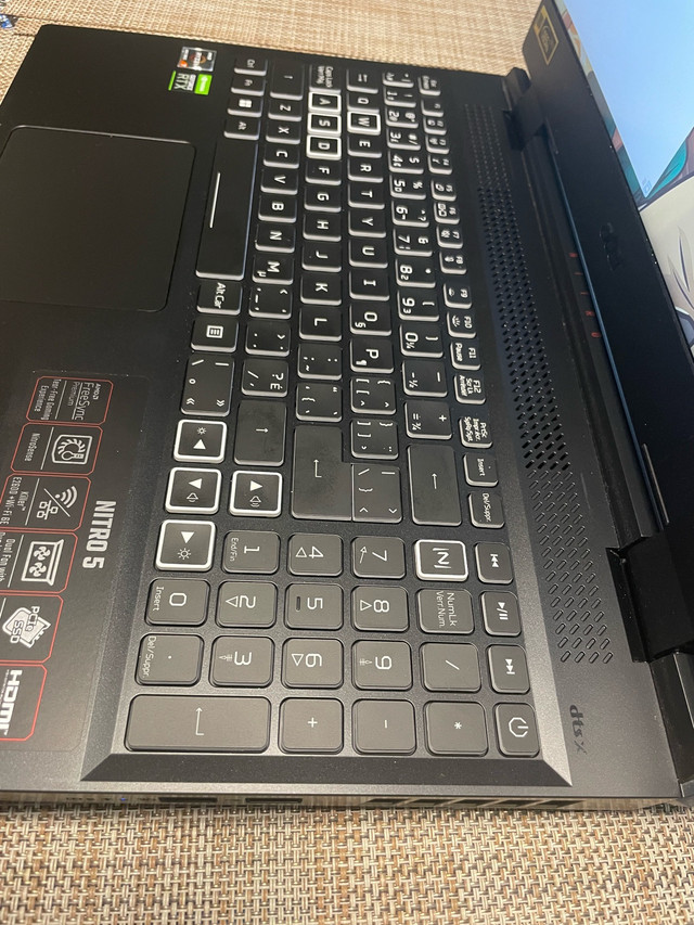 Gaming laptop Acer Nitro AN515-46 AMD6800H- RTX 3700Ti in Laptops in City of Toronto - Image 2