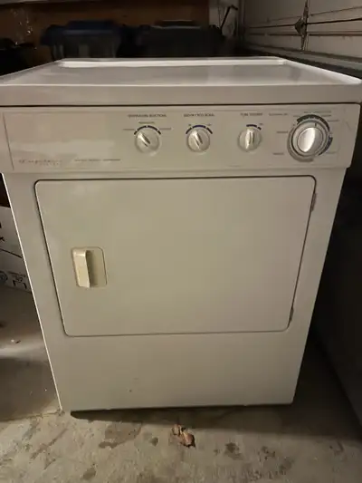 Frigidaire white dryer.  $150 cash. Return if it doesn't work., View more