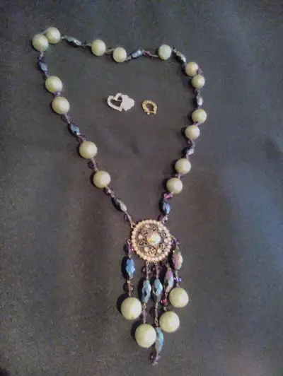 Mid Century Pearl Necklace, View more