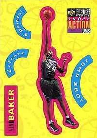 1996-97 Collector's Choice - Super Action Stick #S15 - Vin Baker