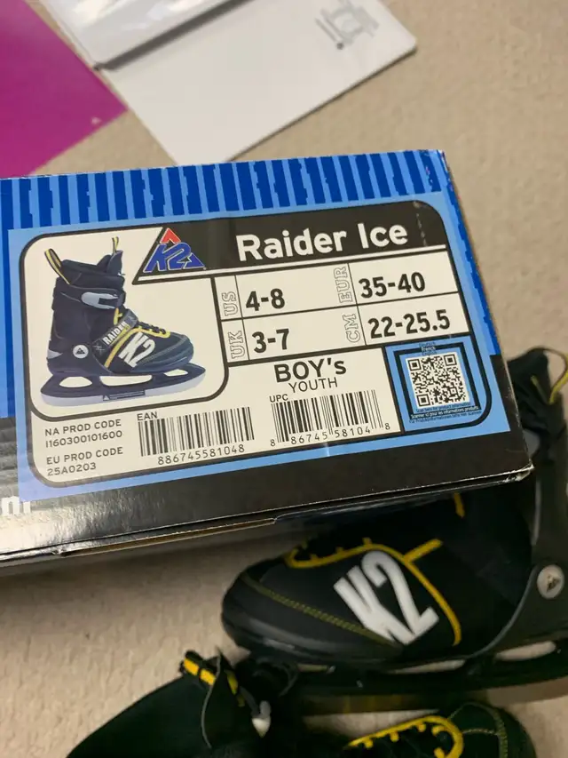 K2 Raider Ice adjustable skates in Skates & Blades in Ottawa - Image 3