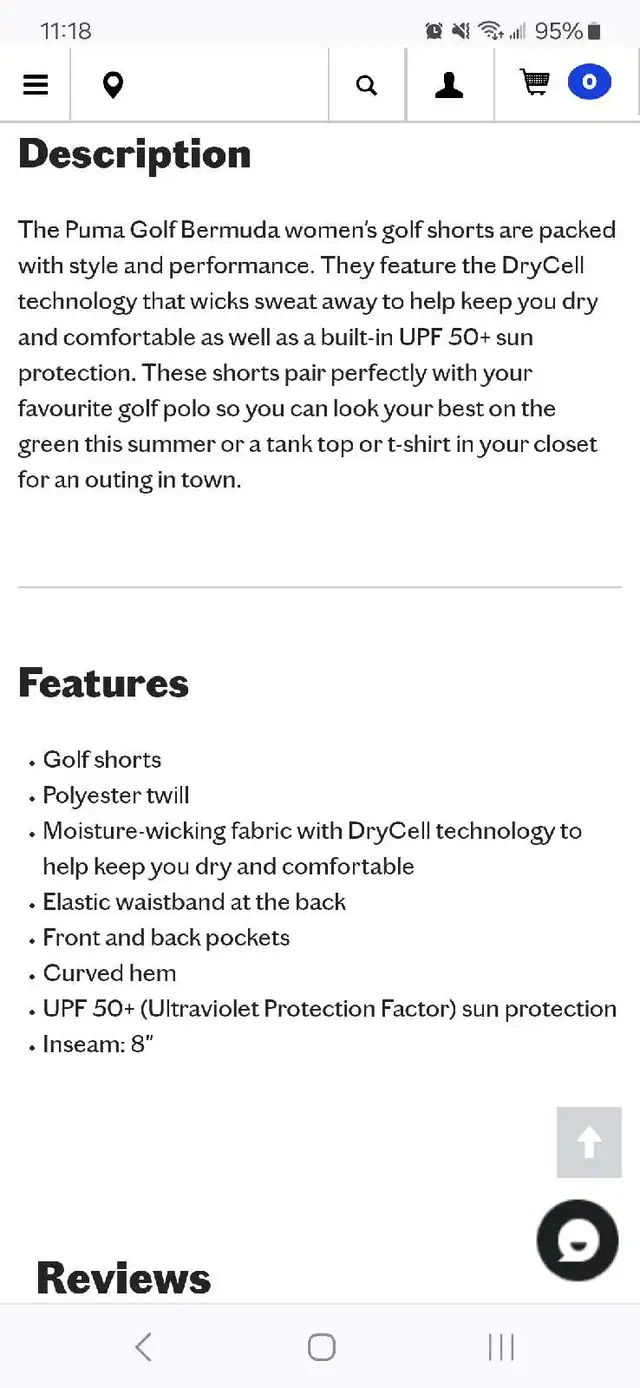 Women's Puma Bermuda golf shorts in Golf in Gatineau - Image 4