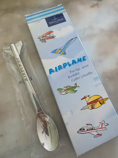Villeroy & Boch Porridge Airplane Spoon - New in Box! 185mm, View more