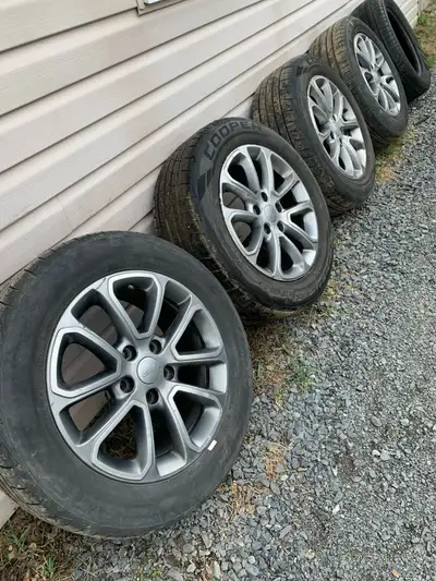 Set of all season tires with enough tread for at least one more summer season and comes with a extra...