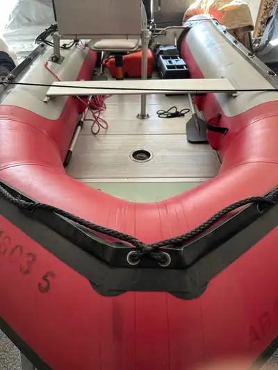 I'm selling a used Armada rescue boat that's perfect for various water operations, offering durabili...
