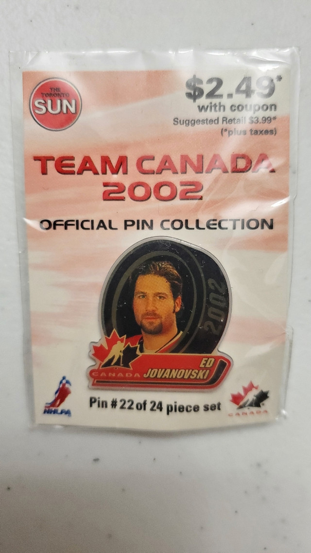 New 2002 Toronto Sun Olympic team Canada Hockey Ed Jovanovski in Arts & Collectibles in City of Toronto
