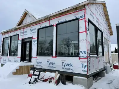Ocean front design at offgridbuilds.ca. This unique window jammed model is your ideal waterfront hou...