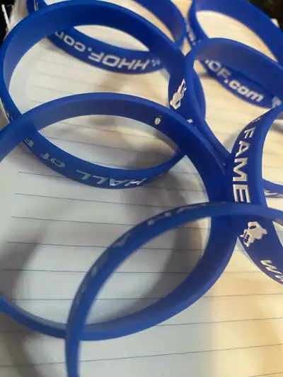 Hockey Hall of Fame Blue Rubber Bracelets (7), View more