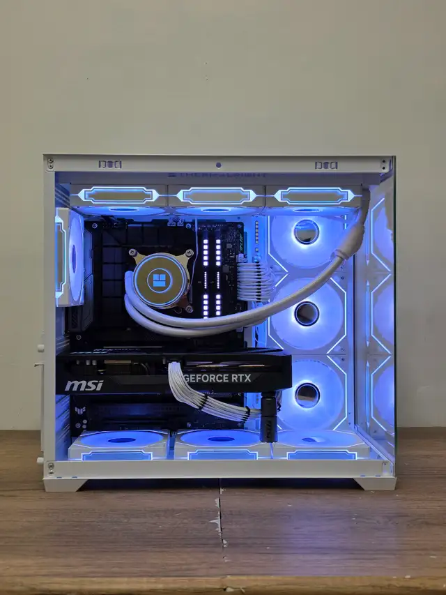 White RTX 5070ti Gaming PC┃Core i7 14700K ┃1TB NVMe┃32GB 7200MHZ in Desktop Computers in City of Toronto - Image 4