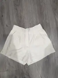 Dynamite White Paperbag Shorts