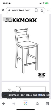 IKEA bar chairs 