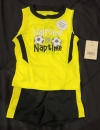 NEW! Boys 3-6 Month Matching Soccer Tank Top &amp; Shorts Set!