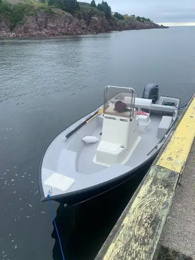 Stored indoors come with Garmin gps,trim tabs,all cod fishing tackle,anchor,deck line ,bumpers,every...