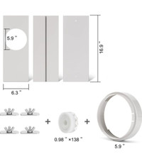 Portable Air Conditioner Window Kit, AC Vent Kit, Adjustable 