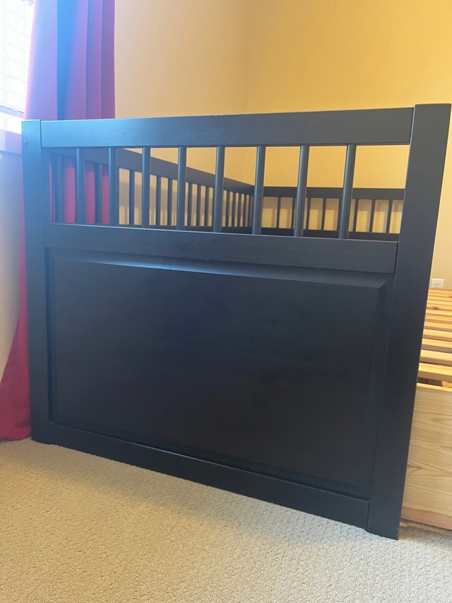 SOLD IKEA Hemnes Twin 2 drawer trundle daybed & nightstand Beds & Mattresses Calgary Kijiji