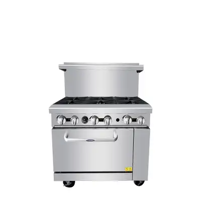 Atosa AGR-6B 36" Natural Gas/Propane 6 Burner Stove Top Range, View more