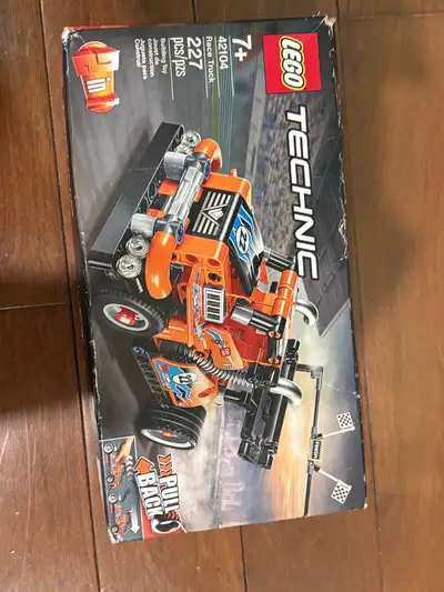 Box slightly damaged unopened Lego technic race truck cash and local sale only Meet at MacDonald par...