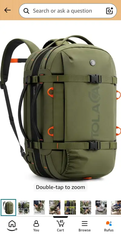 Travel Backpack 40-50L, 16" Laptop Carry On Duffle Bag, View more