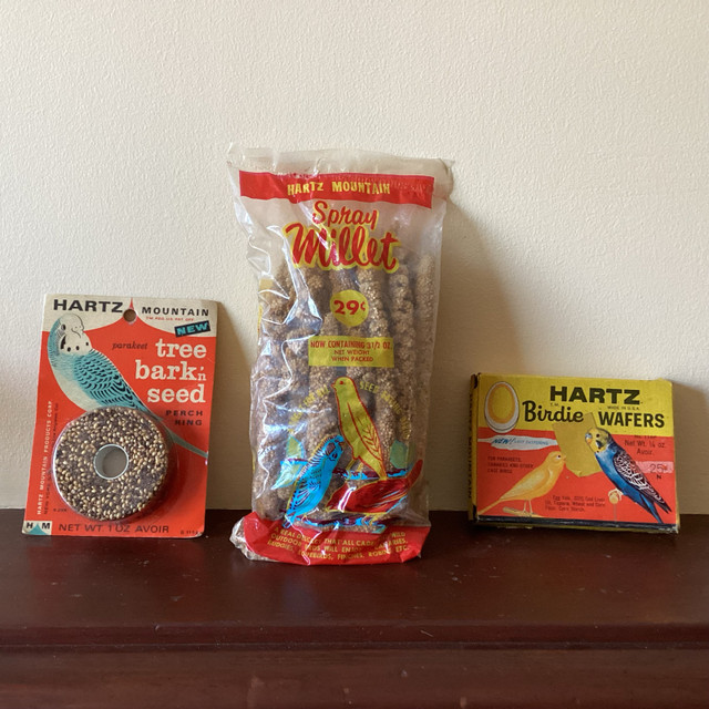 Vintage RARE NIP Hartz Mountain Budgie Canary Bird Food Seed in Arts & Collectibles in Kamloops