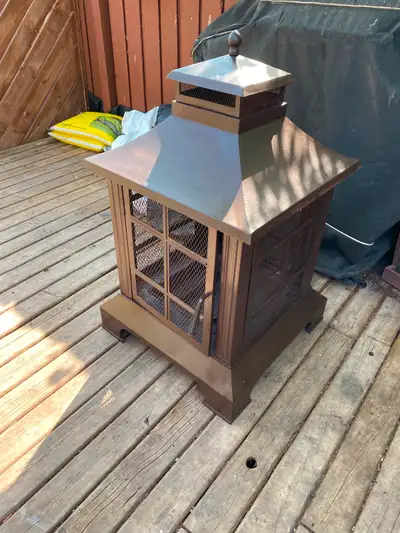 Firepit solid clean ready to use 24” w x 40” tall, View more