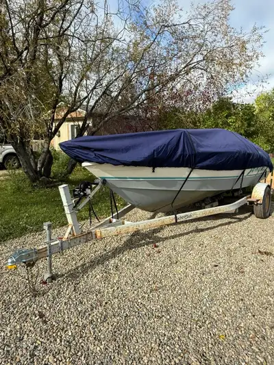 I got a really good shape 1993 Larson La Senza 170 tubing boat with an amazing 2006 mercury 90 HP ou...