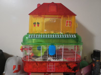 Hamster cage with extra tubes