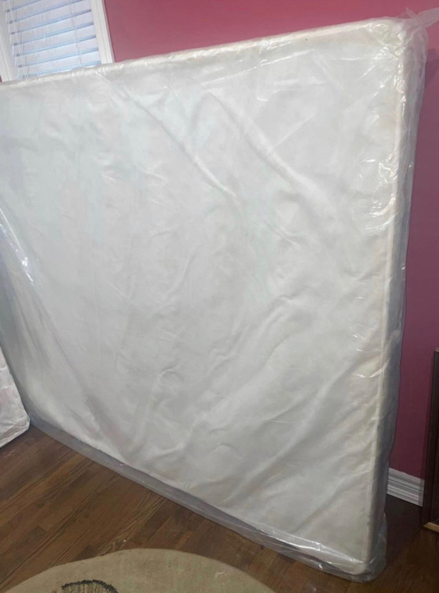 Beautiful Floral Queen Size Mattress Box Spring with Delivery in Beds & Mattresses in Mississauga / Peel Region