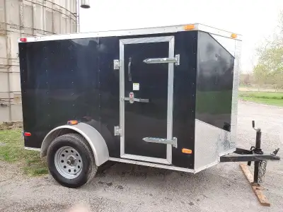 2019 Enclosed Trailer 8' Long (+ 18" v nose) 5' Wide 58" interior height Trailer is in excellent con...