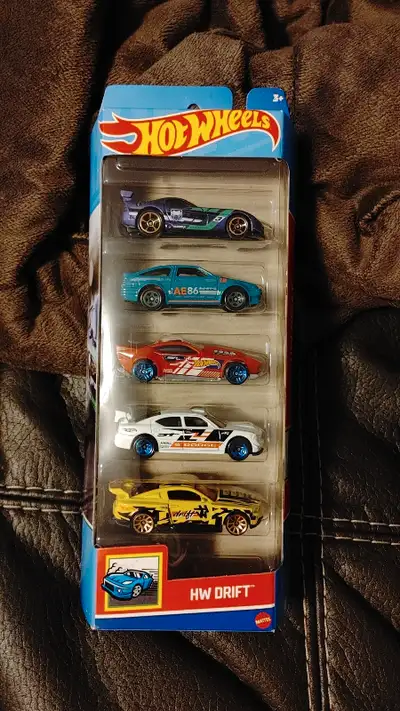 2023 Hot Wheels 5-Pack HW DRIFT ~ Viper, Corolla ae86, Charger, Mustang. Please see photos for condi...