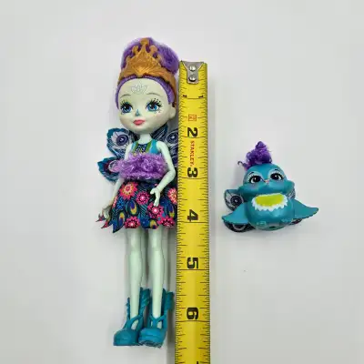 Doll Enchantimals Patter Peacock And Flap Figure Pet Mattel Blue, View more