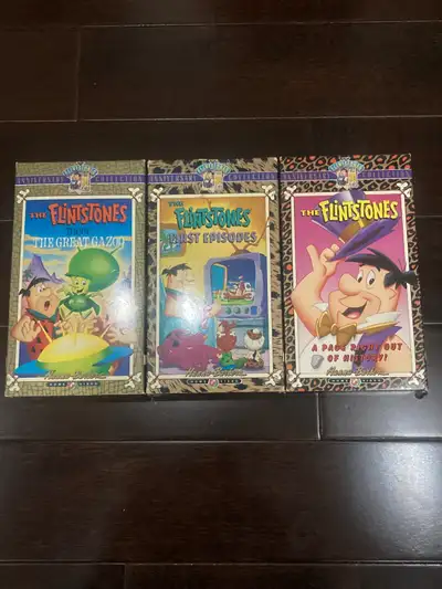 the Flintstones cartoon anniversary collection vhs lot from 1980s-1990s