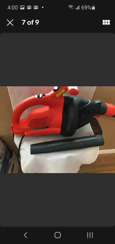 BLACK N DECKER LEAF BLOWER, View more