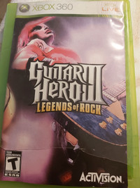 Xbox360  guitar hero legends of rock 