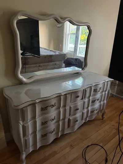 Vanity with Mirror and Dresser, View more