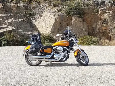 The bike is in excellent running order. Many after-market accessories to make it road-ready for comf...