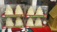 FOR SALE  4  NEW SETS OF  2 LED LITTLE CHRISTMAS LIGHT UP TREES 