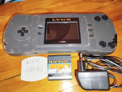 Atari Lynx RARE + jeux Paperboy + chargeur Marche parfaitement, View more