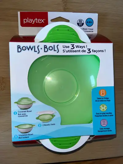 Playtex 3 way use baby bowl bébés , View more