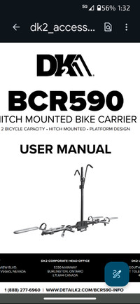 Hitch Mount Bike Rack, $80 OBO