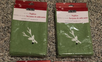 Reindeer cloth napkins