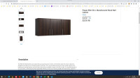 For sale wood wall cabinet 2 pieces  brand new in the box (es)