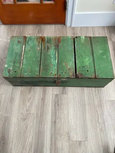 old wood carpenters tool box, View more
